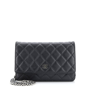 Wallet on Chain Quilted Lambskin
