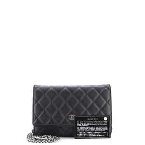 Wallet on Chain Quilted Lambskin