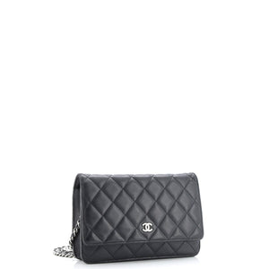 Wallet on Chain Quilted Lambskin
