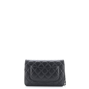 Wallet on Chain Quilted Lambskin