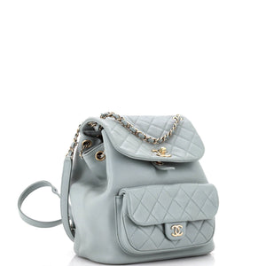 Duma Drawstring Backpack Quilted Leather Large