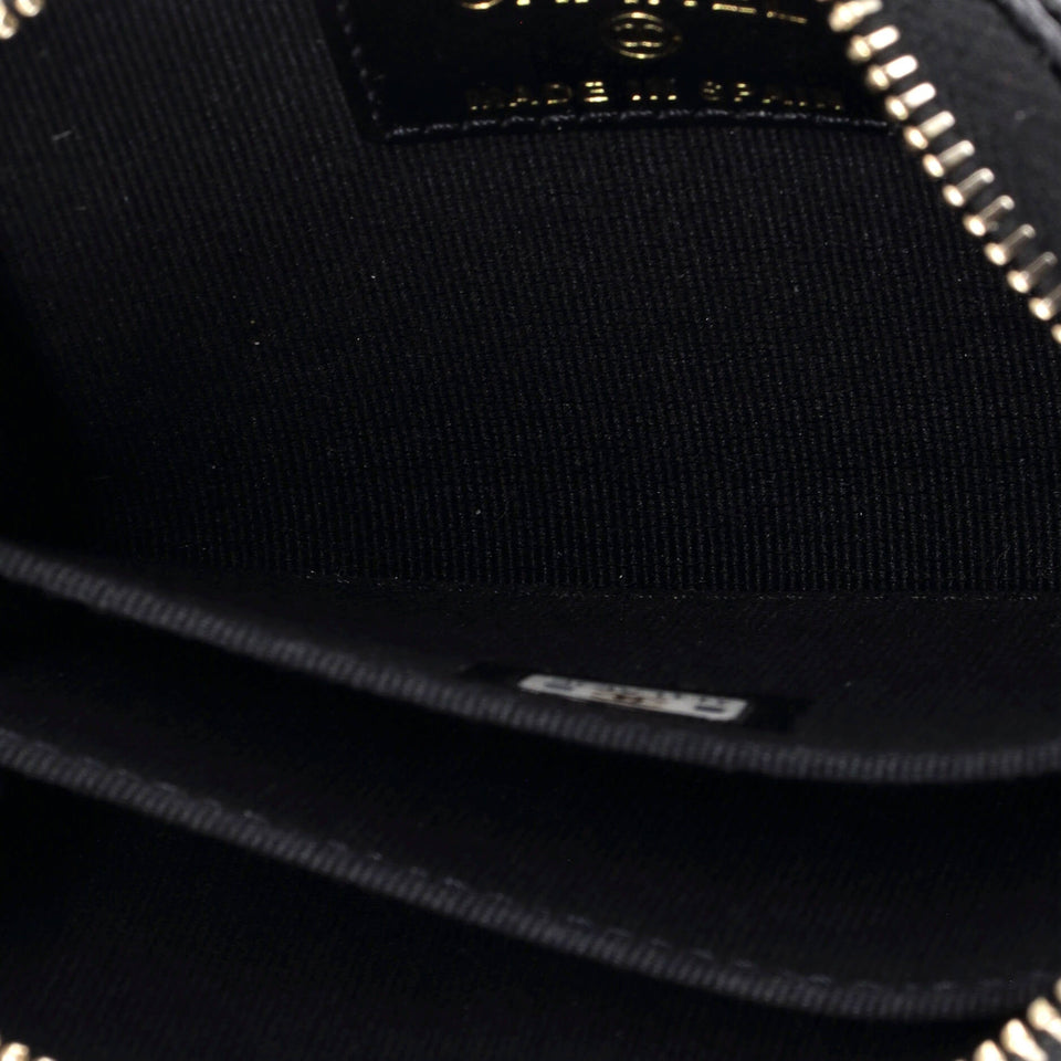 Coco Casino Zip Coin Purse Quilted Caviar