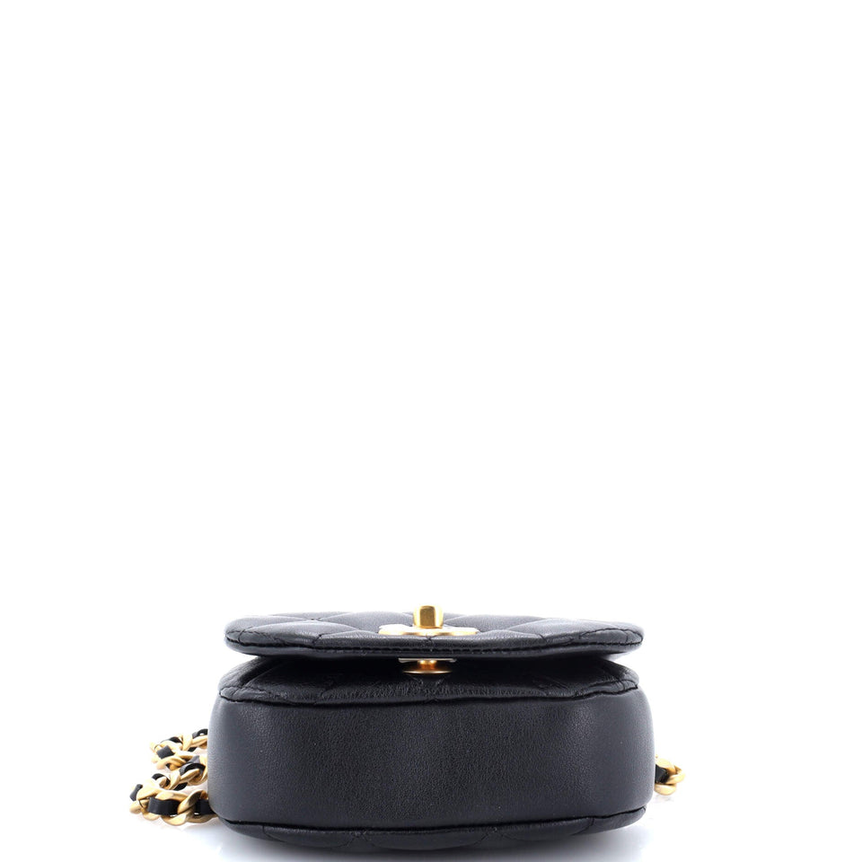 Coco Mail Clutch with Chain Quilted Calfskin Mini