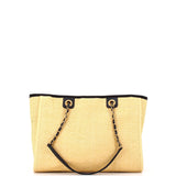 Deauville Tote Straw with Chain Detail Small