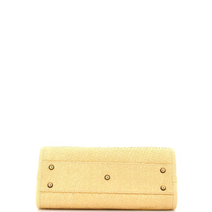 Deauville Tote Straw with Chain Detail Small