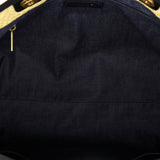 Deauville Tote Straw with Chain Detail Small