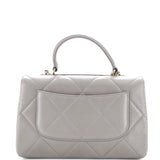 Trendy CC Top Handle Bag Quilted Lambskin Medium