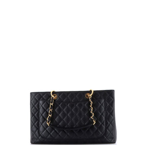Grand Shopping Tote Quilted Caviar XL