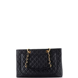 Grand Shopping Tote Quilted Caviar XL