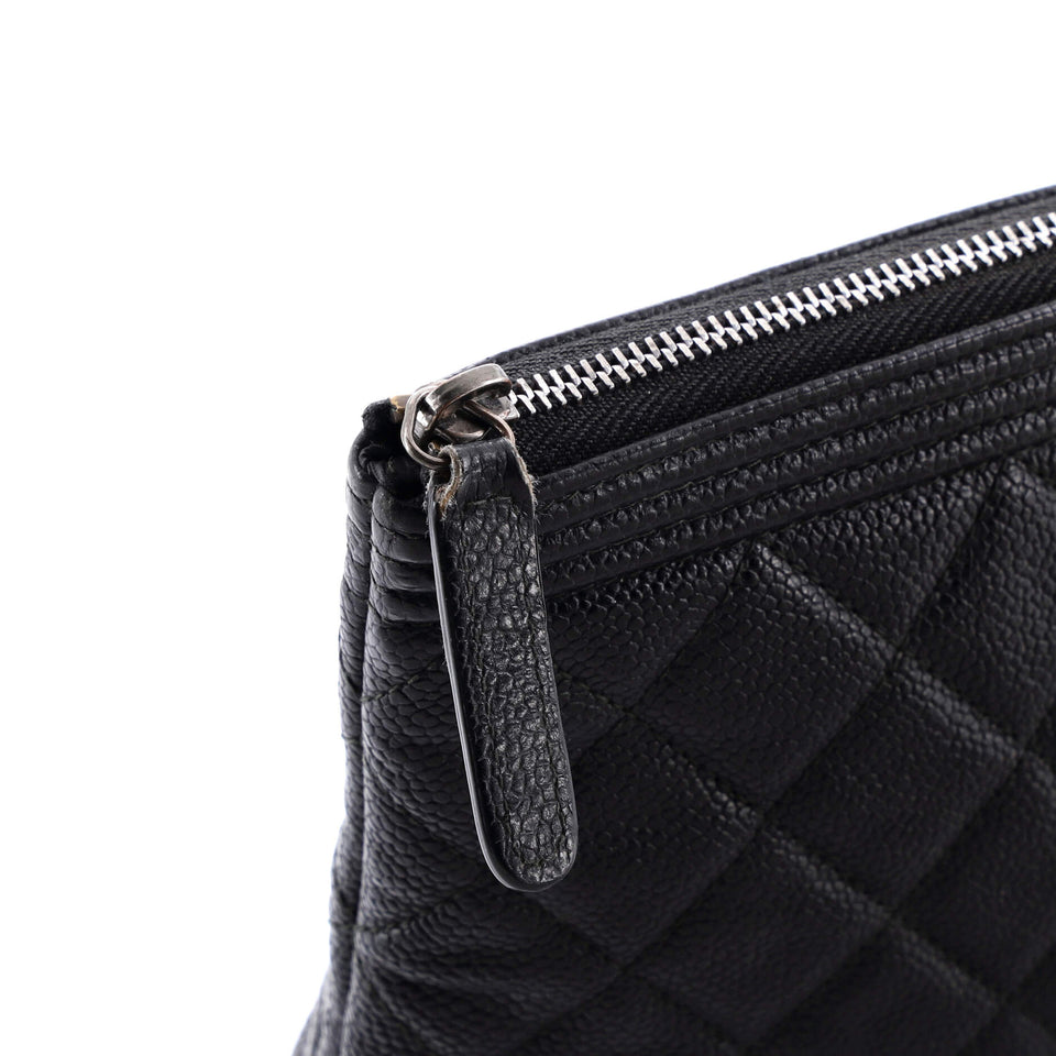 Boy O Case Clutch Quilted Caviar Medium