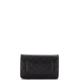 Wallet on Chain Quilted Caviar