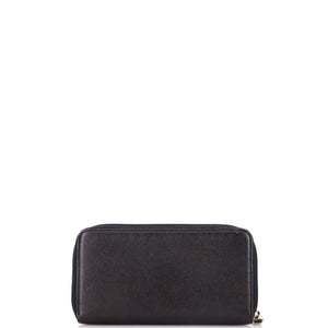 Timeless CC Zipped Wallet Caviar Long