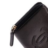 Timeless CC Zipped Wallet Caviar Long