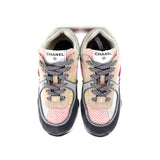 Women's CC Low-Top Sneakers Leather and Tweed