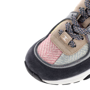 Women's CC Low-Top Sneakers Leather and Tweed