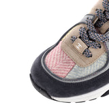 Women's CC Low-Top Sneakers Leather and Tweed