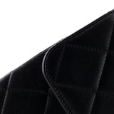 So Black Trendy CC Top Handle Bag Quilted Lambskin Small