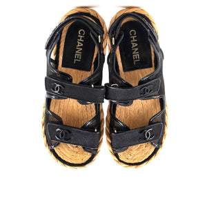 Women's Velcro Espadrille Dad Sandals Mesh