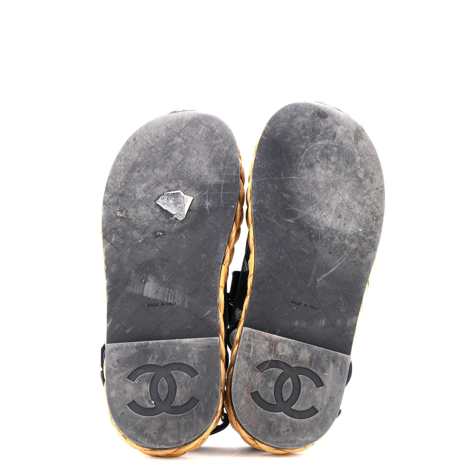 Women's Velcro Espadrille Dad Sandals Mesh