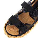 Women's Velcro Espadrille Dad Sandals Mesh