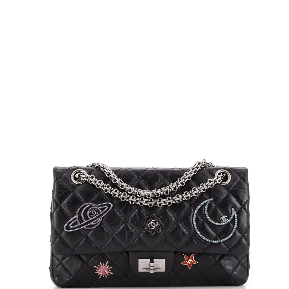Space Charms Reissue 2.55 Flap Bag Quilted Aged Calfskin 225