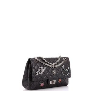 Space Charms Reissue 2.55 Flap Bag Quilted Aged Calfskin 225