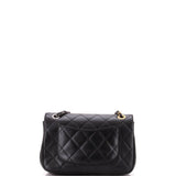Coco Clips Flap Bag Embellished Quilted Lambskin Small