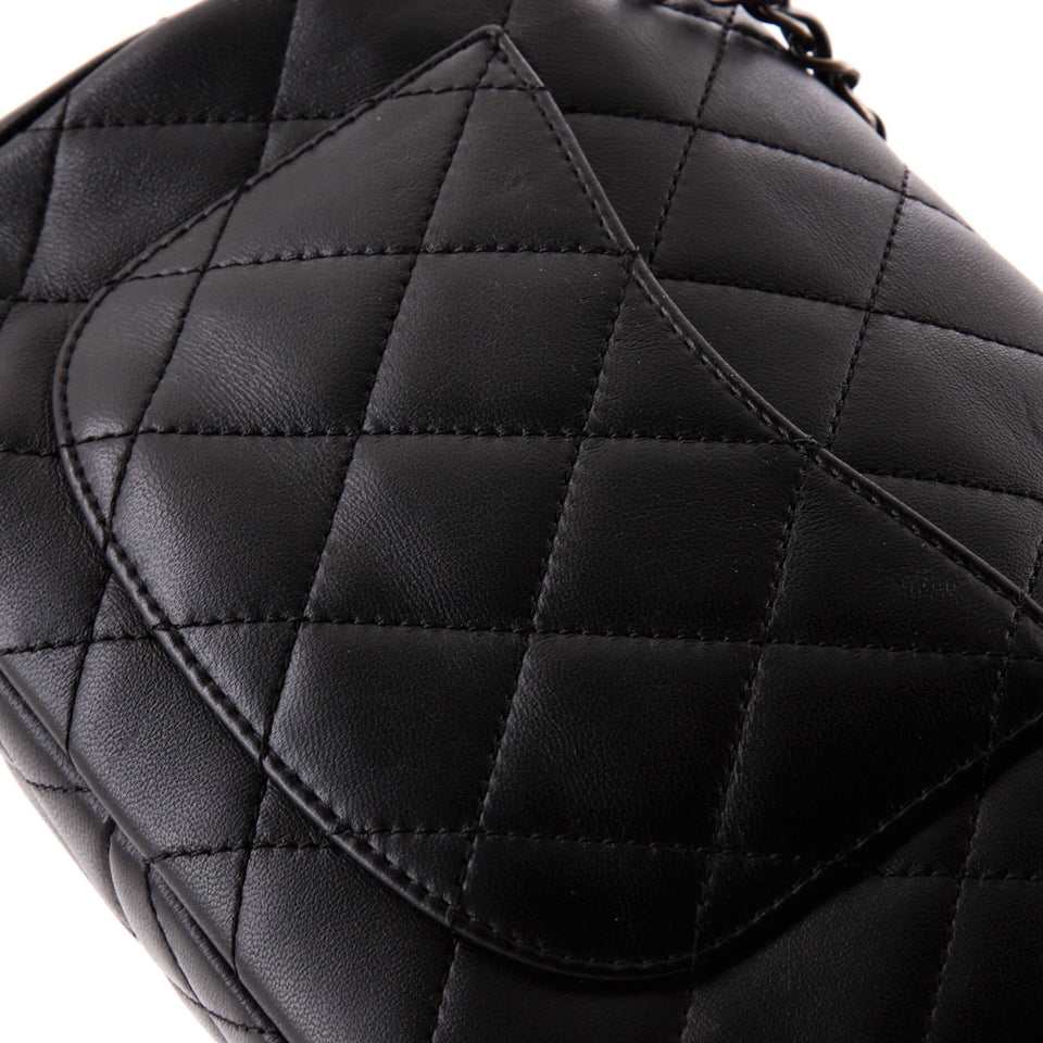 Coco Clips Flap Bag Embellished Quilted Lambskin Small