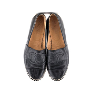 Women's CC Cap Toe Espadrilles Leather