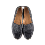 Women's CC Cap Toe Espadrilles Leather