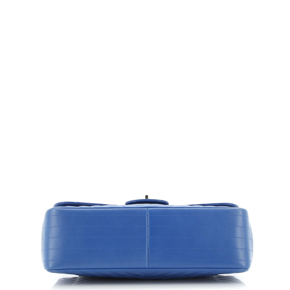 Classic Double Flap Bag Chevron Lambskin Jumbo