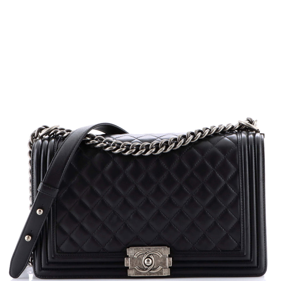 Boy Flap Bag Quilted Lambskin New Medium