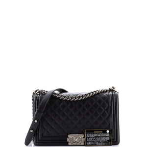 Boy Flap Bag Quilted Lambskin New Medium
