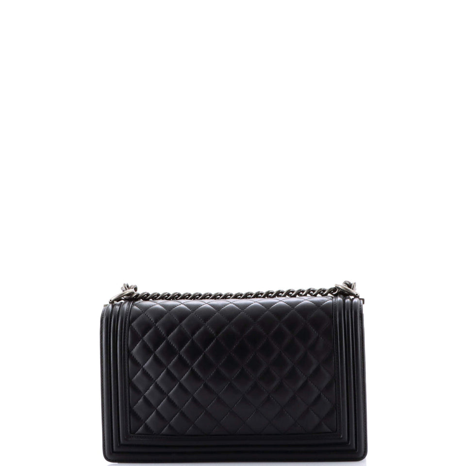 Boy Flap Bag Quilted Lambskin New Medium