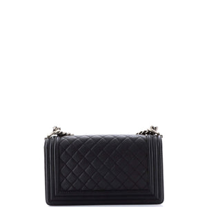 Paris-Dallas Boy Flap Bag Quilted Calfskin with Metal Adornments Old Medium