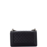 Paris-Dallas Boy Flap Bag Quilted Calfskin with Metal Adornments Old Medium