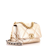 19 Flap Bag Quilted Leather Medium