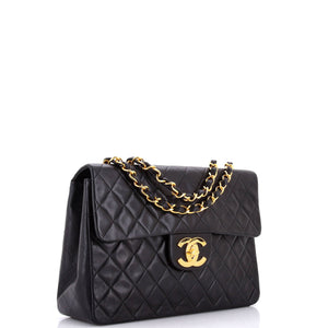 Vintage Classic Single Flap Bag Quilted Lambskin Maxi