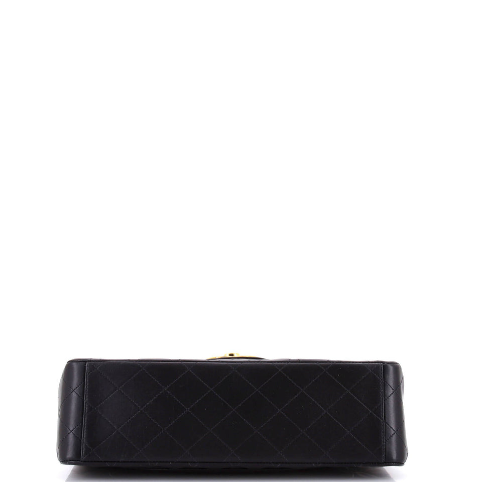 Vintage Classic Single Flap Bag Quilted Lambskin Maxi