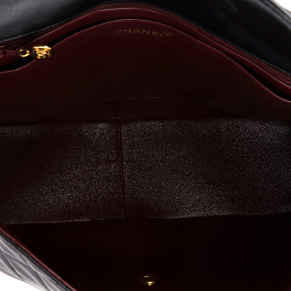 Vintage Classic Single Flap Bag Quilted Lambskin Maxi