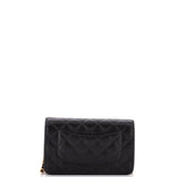 Turnlock CC Wallet on Chain Quilted Caviar