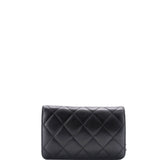Golden Class Wallet on Chain Quilted Lambskin
