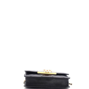 Golden Class Wallet on Chain Quilted Lambskin