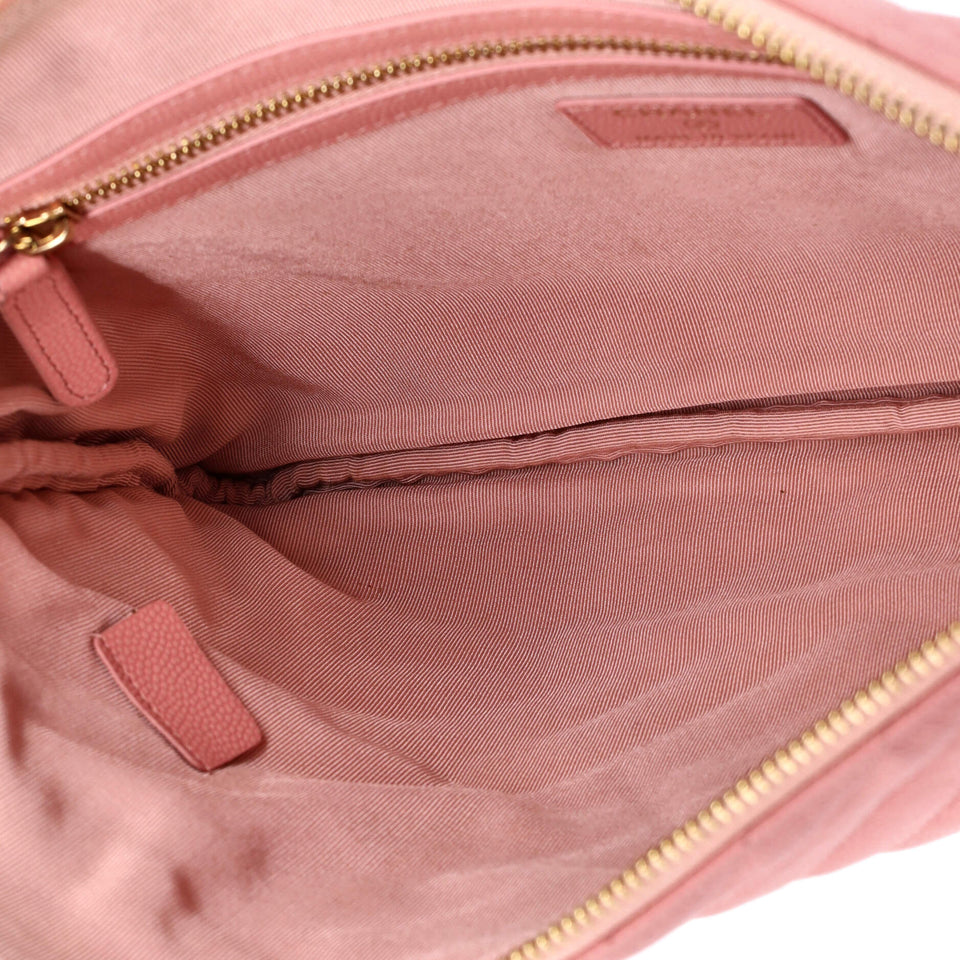 O Case Clutch Chevron Caviar Medium