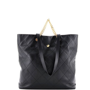 Club Monaco Shopping Tote Quilted Lambskin Large