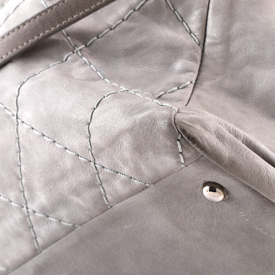 Sea Hit Shoulder Bag Quilted Iridescent Calfskin Large
