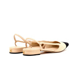 Women's Cap Toe CC Slingback Flats Leather