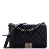 Boy Flap Bag Quilted Lambskin Old Medium
