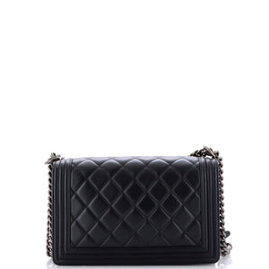 Boy Flap Bag Quilted Lambskin Old Medium