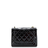 Vintage Square Classic Single Flap Bag Quilted Patent Mini